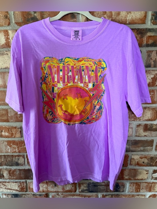 Comfort Colors Tops - Comfort Colors Neon Violet Nirvana Short Sleeve Tee